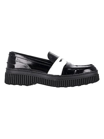 Tod's Tod's Platform Penny Loafers in Black Leather (view 1)