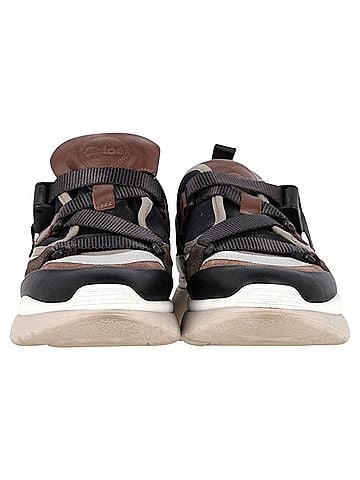 Chloé Chloé Sonnie Low-Top Sneakers in Multicolor Leather (view 2)