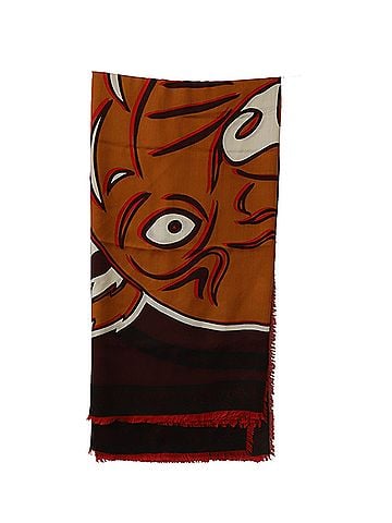 Kenzo Kenzo Paris Tiger Head Print Scarf in Multicolor Cotton (view 1)