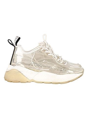 Stella McCartney Stella McCartney Eclypse Clear Chunky Sneakers in White PVC (view 1)