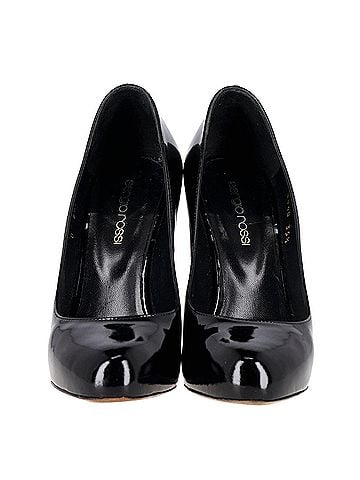 Sergio Rossi Sergio Rossi High Heel Pumps in Black Patent Leather (view 2)