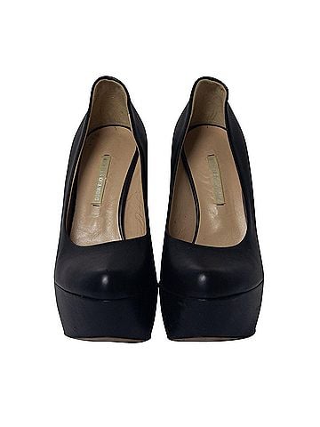 Nicholas Kirkwood Nicholas Kirkwood Platform Wedge in Black Leather (view 2)