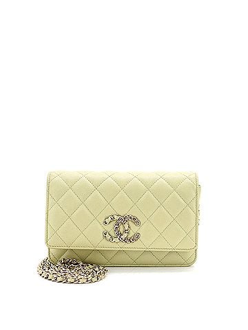 Chanel French New Wave Wallet on Chain Quilted Caviar (view 1)
