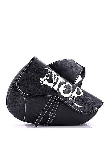 Christian Dior Peter Doig Saddle Bag Printed Leather Medium (view 1)