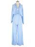 Elliatt 100% Viscose Solid Blue Jumpsuit Size XS - photo 1