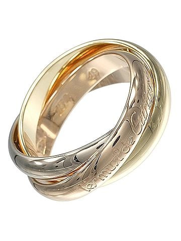 Cartier Cartier Trinity Ring, 3.5mm Band, 18K Gold (YG, PG, WG), Approx. 8g. (view 1)