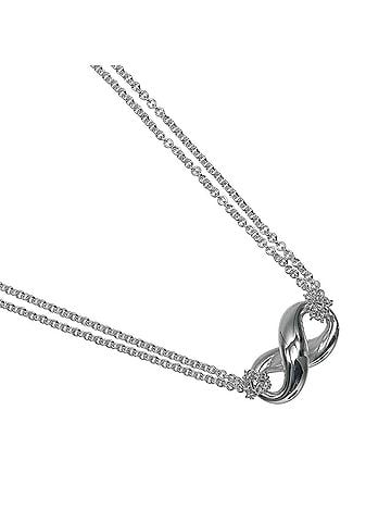 Tiffany & Co. Tiffany & Co. Infinity Double Chain Necklace, Sterling Silver 925, Approx. 7.84g (view 1)