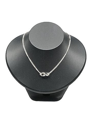Tiffany & Co. Tiffany & Co. Infinity Double Chain Necklace, Sterling Silver 925, Approx. 7.84g (view 2)