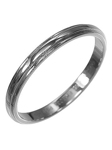 Cartier Cartier Damour Ring, 2.5mm diameter, Pt950 Platinum, approx. 3g. (view 1)