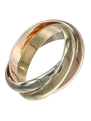Cartier Cartier Trinity Ring, 3.9mm Band, 18K Gold (YG, PG, WG), Approx. 11.65g. (view 1)