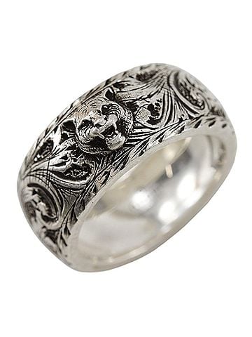 Gucci Gucci Tiger Head Ring, Sterling Silver 925, Approx. 11.2g, Men's (view 1)