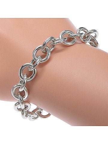 Tiffany & Co. Tiffany & Co. Return to Bracelet, Heart Tag, Sterling Silver 925, Approx. 34.6g, Unisex (view 1)