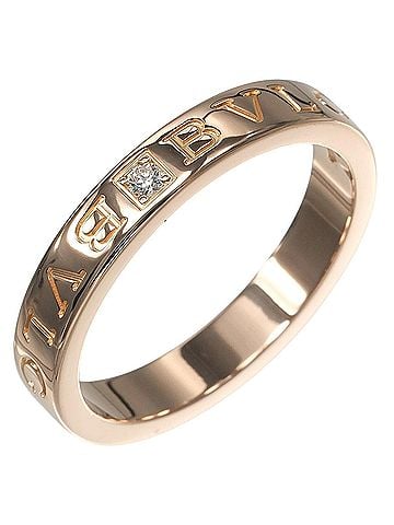 Bvlgari Bulgari B.zero1 Essential Ring, 18K Yellow Gold (Pink Gold), Diamond, Approx. 8.2g, BVLGARI (view 1)