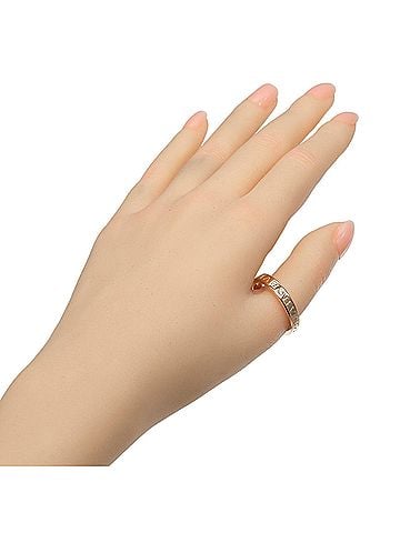 Bvlgari Bulgari B.zero1 Essential Ring, 18K Yellow Gold (Pink Gold), Diamond, Approx. 8.2g, BVLGARI (view 2)