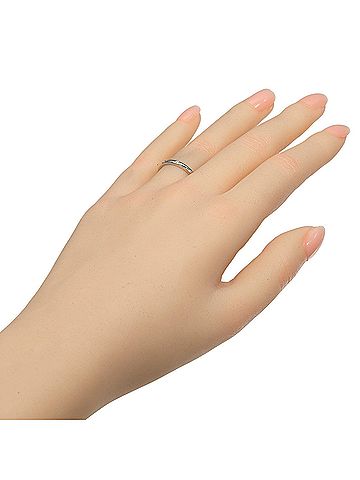 Cartier Cartier Ballerina Ring, Platinum 950, 3 Diamonds, Approx. 3.15g. (view 2)