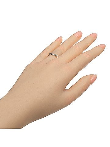 Tiffany & Co. Tiffany & Co. Curved Band Ring, Platinum 950, Diamond, Approx. 3.7g. (view 2)