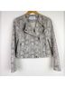 Cupcakes & Cashmere Snake Print Black Gray Blazer Size S - photo 7