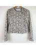 Cupcakes & Cashmere Snake Print Black Gray Blazer Size S - photo 3