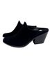 Aqua College 100% Suede Black Mule/Clog Size 8 1/2 - photo 1