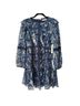 Eliza J 92% Polyester 8% Metallic Fiber 100% Polyester Floral Blue Cocktail Dress Size 8 - photo 3