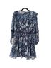 Eliza J 92% Polyester 8% Metallic Fiber 100% Polyester Floral Blue Cocktail Dress Size 8 - photo 4