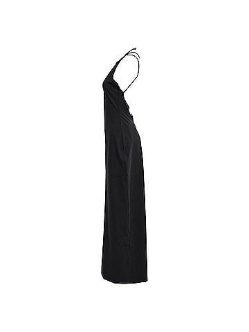 The Row The Row Coralia Halterneck Maxi Dress in Black Polyamide (view 2)