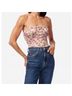 Cami NYC Floral Pink Purple Tan Black Blue Bodysuit Size 4 - photo 4