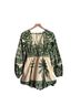 FARM Rio Print Green Ivory Romper Size S - photo 1
