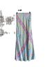 Spell Print Blue Casual Skirt Size XS - photo 2