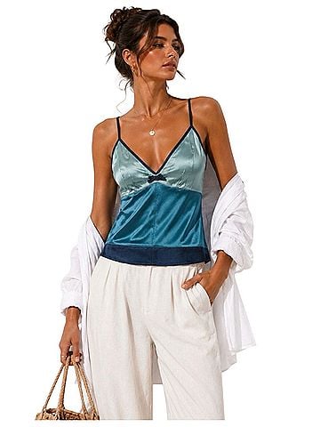Gold Hawk Silk Top (view 1)