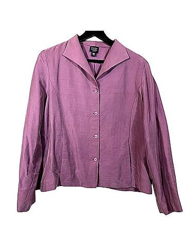 Eileen Fisher Silk Button Down Top Jacket Blazer (view 1)