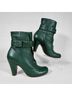Chie Mihara 100% Leather Green Ankle Boots Size EU 38 - photo 4