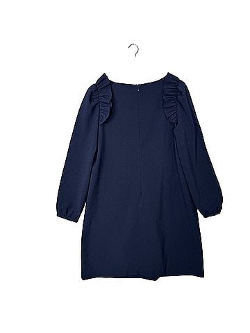 Eliza J Shift Ruffle Puff Sleeve Casual Dress (view 2)