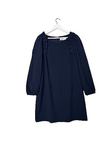 Eliza J Shift Ruffle Puff Sleeve Casual Dress (view 1)