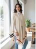 Rag & Bone Stripes Orange Ivory Poncho One size - photo 5