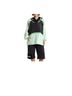 Free People Black Green Multi Color Windbreaker Size M - photo 2