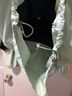 Free People Black Green Multi Color Windbreaker Size M - photo 8