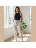 Veronica Beard 55% Linen 45% Viscose 100% Polyester Silver Dress Pants Size 12 - photo 3