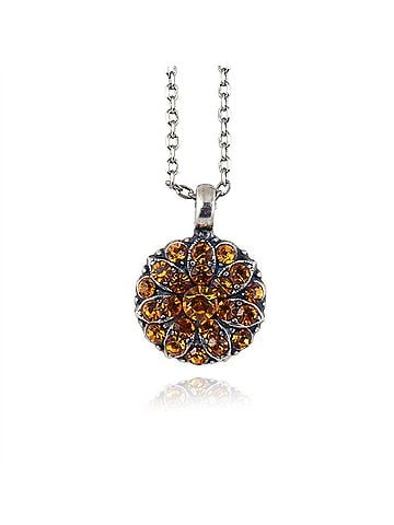 Mariana Women's Guardian Angel November Birthstone Pendant (view 1)