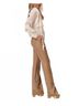 LoveShackFancy Brown Amberelle Trousers Size 8 - photo 5