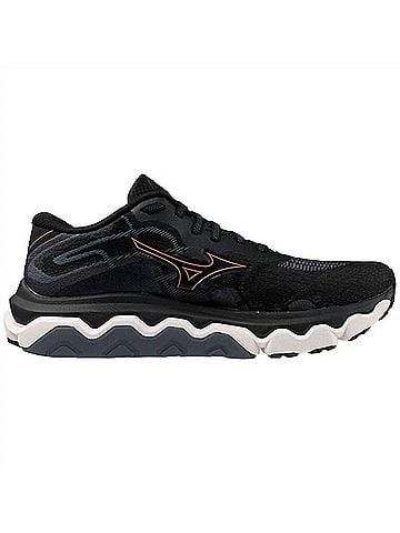 Mizuno Women's Wave Horizon 7 Running Shoes in Black Dubarry (view 1)