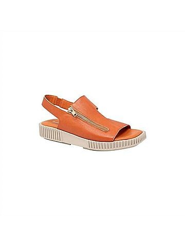 Django & Juliette Womens Inglish Sandals in Orange (view 1)