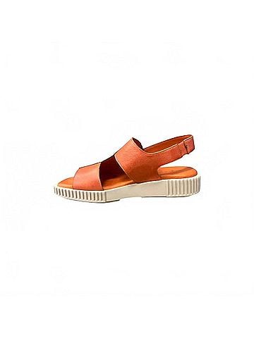 Django & Juliette Womens Inglish Sandals in Orange (view 2)