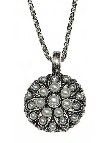 Mariana Women's Pearl June Birthday Angel Pendant (view 1)
