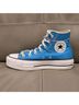 Converse 100% Canvas Teal Black Sneakers Size 7 - photo 6