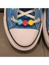 Converse 100% Canvas Teal Black Sneakers Size 7 - photo 5