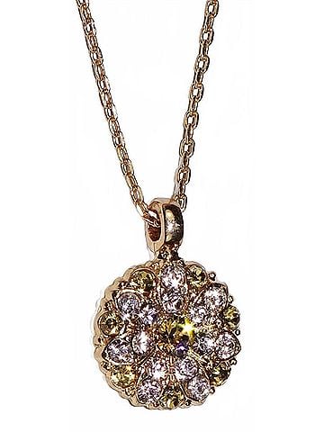 Mariana Women's Golden Tulips Guardian Angel Pendant (view 1)