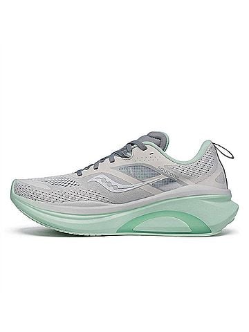 Saucony Women's Omni 22 Running Shoe in Gray/ Mint (view 2)