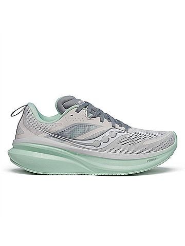 Saucony Women's Omni 22 Running Shoe in Gray/ Mint (view 1)