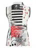 Dolcezza Red Sleeveless Knit Pullover in Red/Black/White Size L - photo 3